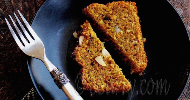 Spiced Carrot Coconut Orange Cake