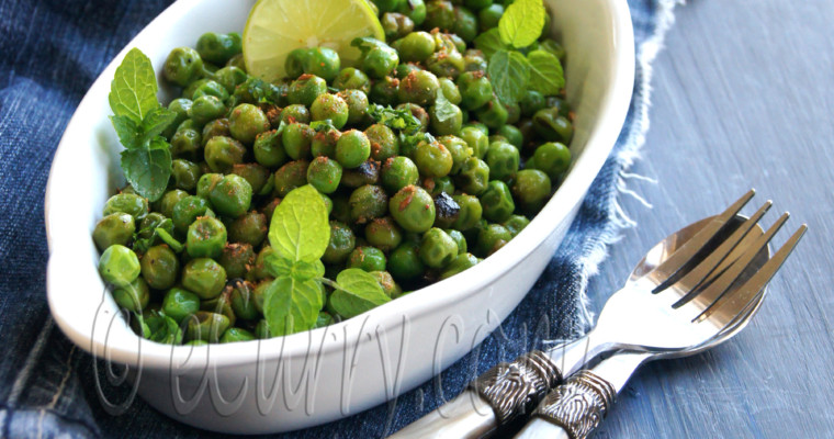 Green Peas Stir Fry with Chaat Masala