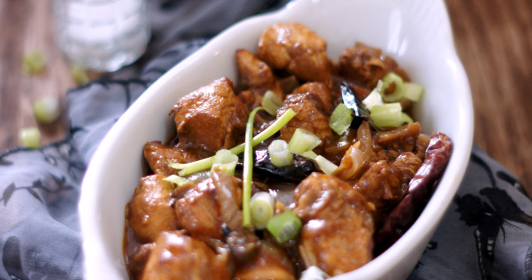 Stir Fried Chicken in Chili, Soy Sauce