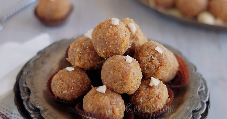 Narkel Naru (Gurer Naru): Indian Coconut Confection with Jaggery