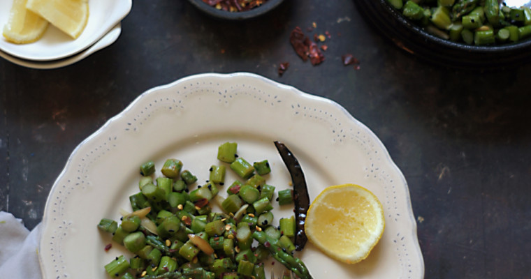 Stir-Fried Asparagus with Nigella and Nuts