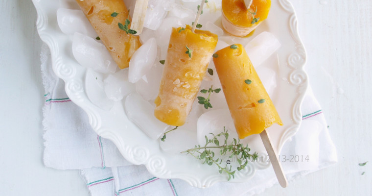 Mango Sorbet with Lemon Thyme