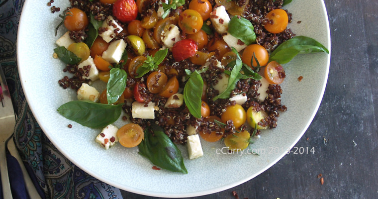 Quinoa and Garden Caprese Salad