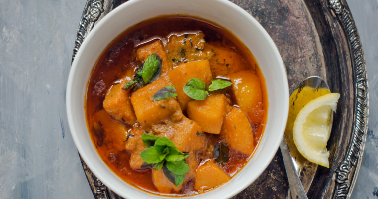 Butternut Squash with Harissa and Coconut Milk