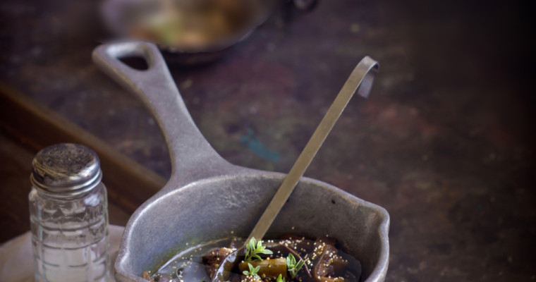 Begun-er Tok: Bengali Style Sweet and Sour Eggplant Chutney