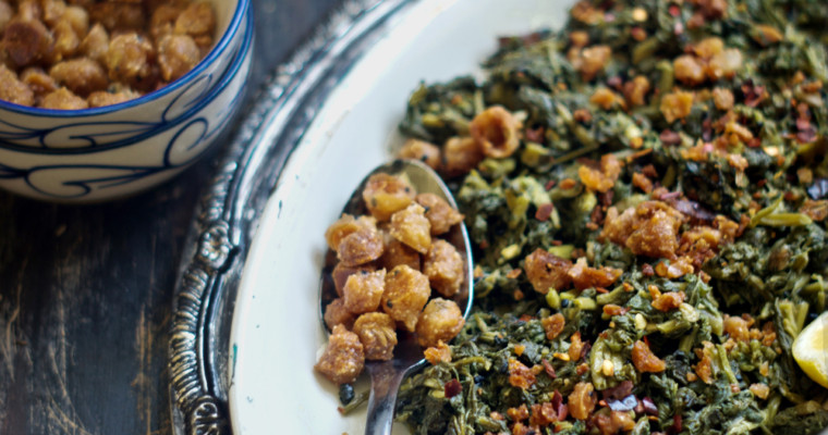 Mulo Shaag Bhaja/Sautéed Radish Greens (Two Ways)